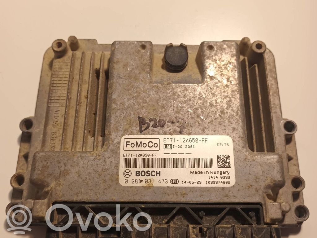 Ford Turneo Courier Engine control unit/module 
