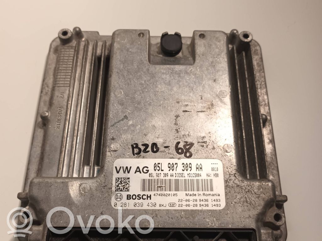 Engine control unit/module   05L907309AA,0281039430