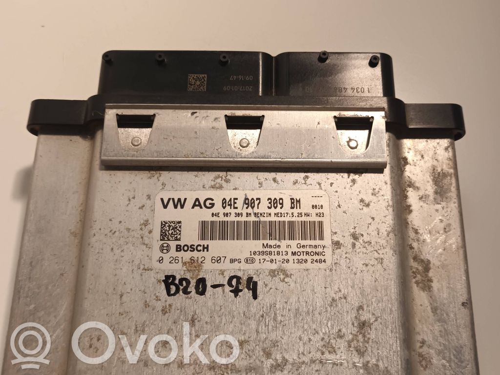 Engine control unit/module   04E907309BM,0261S12607