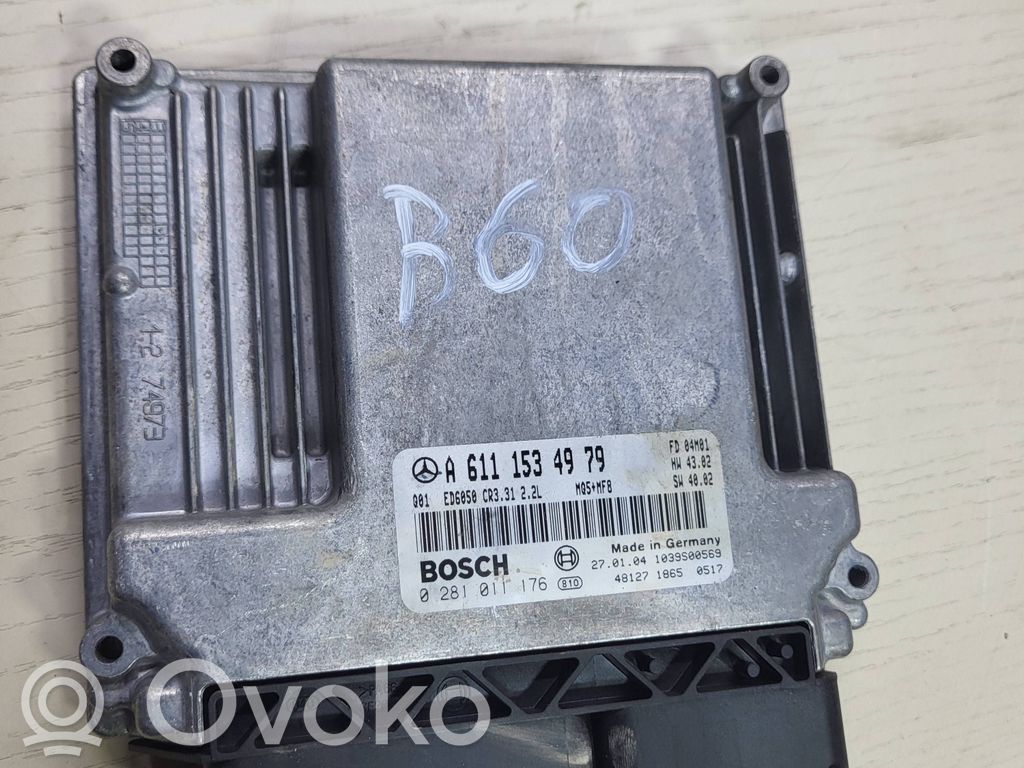 Mercedes-Benz Vito Viano W639 Komputer / Sterownik ECU silnika 