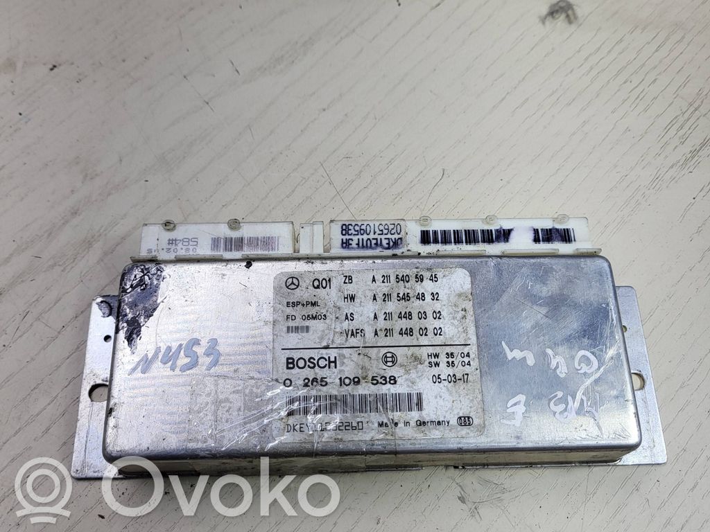 Mercedes-Benz E W211 ESP (stability system) control unit 