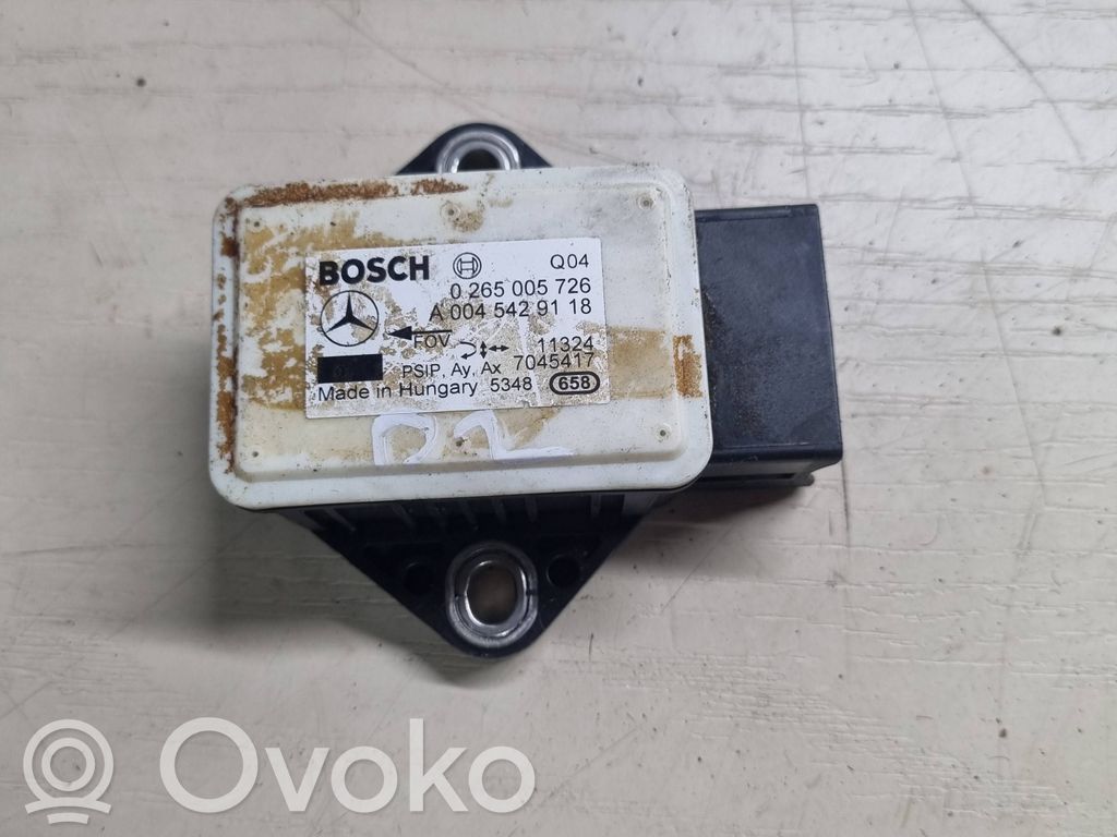 Mercedes-Benz E W212 Sensor ESP de aceleración de frecuencia del intermitente 