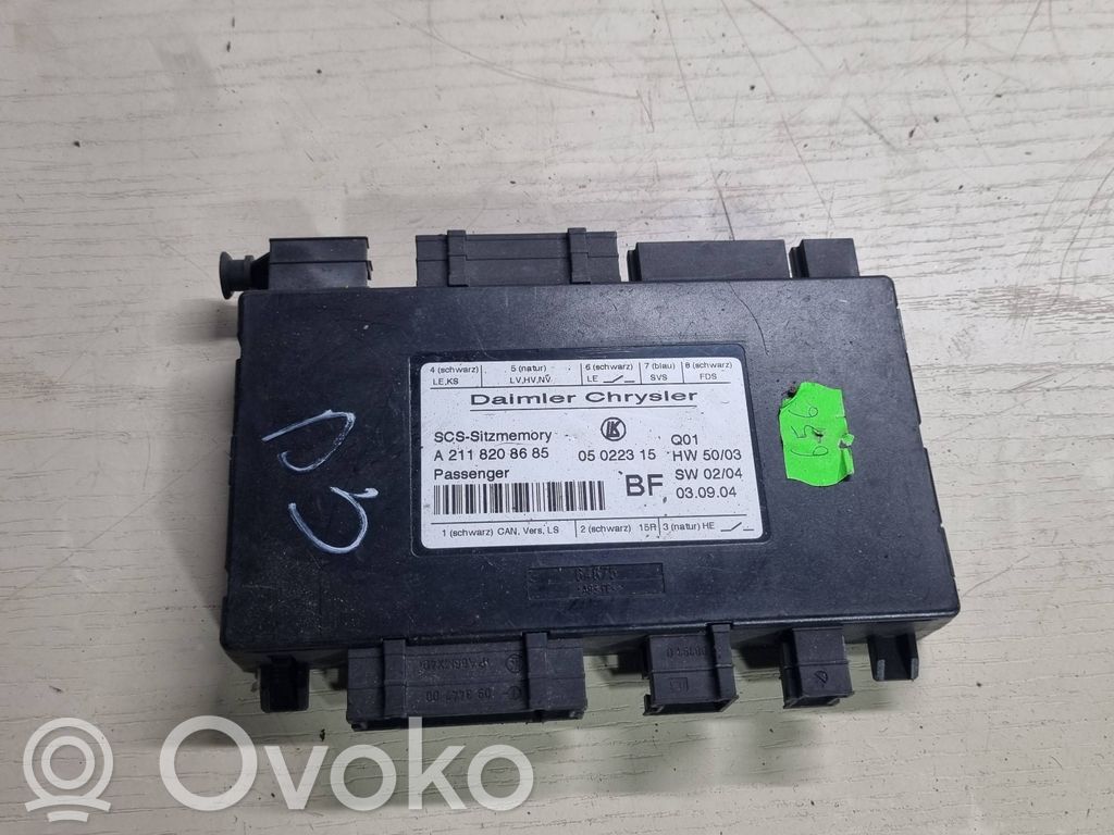 Mercedes-Benz E W211 Module de commande de siège 