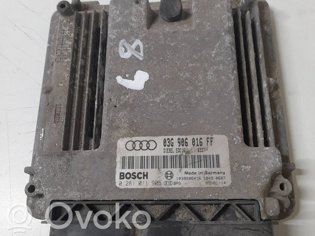 Audi A3 S3 A3 Sportback 8P Engine control unit/module 