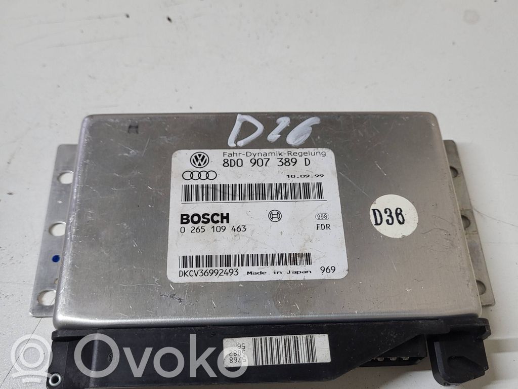 ESP (stability system) control unit   8D0907389D,0265109463,DKCV36992493