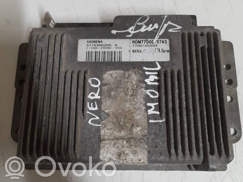 Engine control unit/module   7700105984,H0M77006,S115300205A