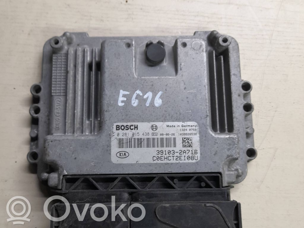 Engine control unit/module   0281015438,391032A716,1039S26538