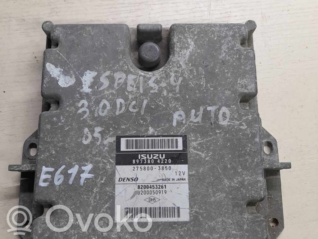 Renault Espace -  Grand espace IV Engine control unit/module 