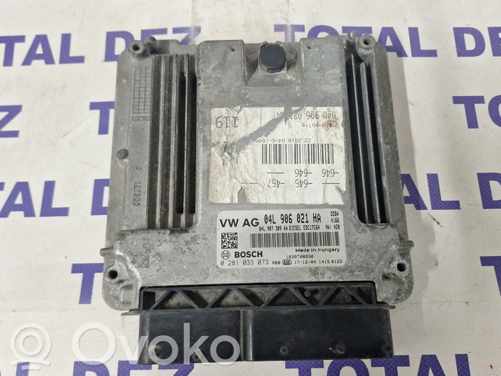 Engine control unit/module   04L906021HA,0281033073,04L907309AA