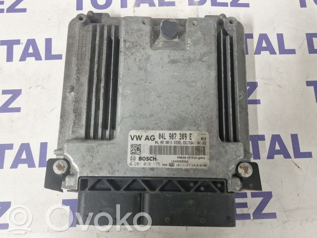 Engine control unit/module   04L907309E,0281019175