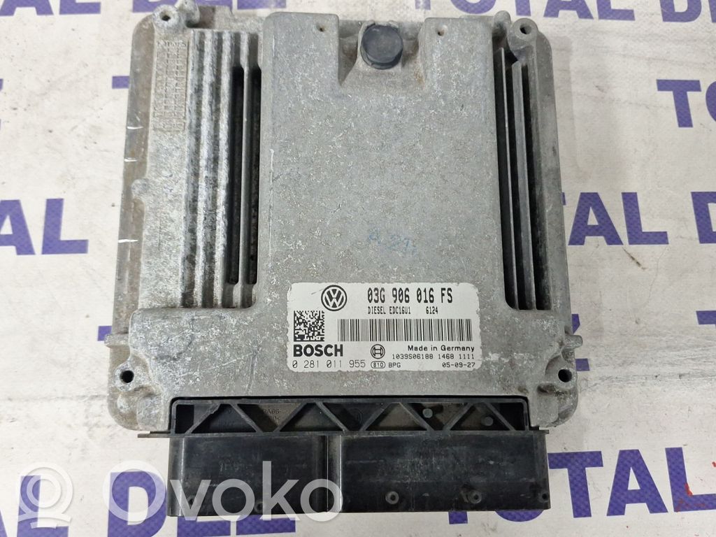 Engine control unit/module   03G906016FS,0281011955,1039S06188