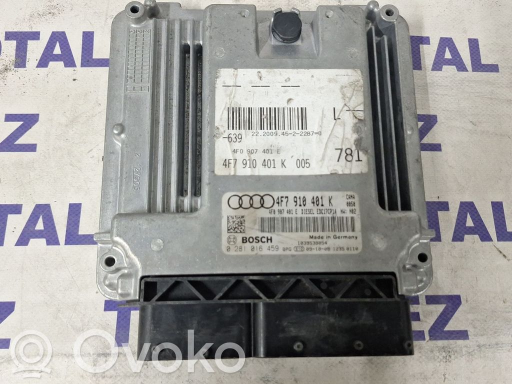 Engine control unit/module   4F0907401E,4F7910401K,0281016459