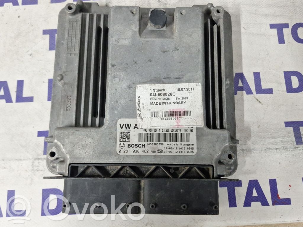 Engine control unit/module   04L907309M,0281030462,04L906026C