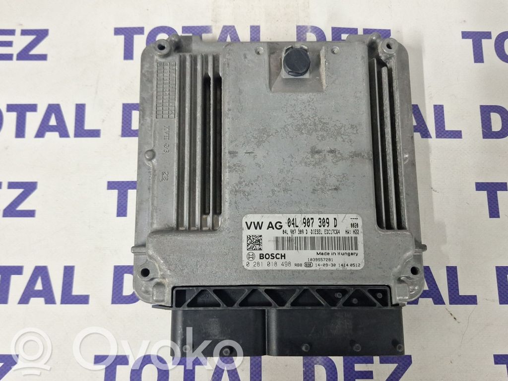 Engine control unit/module   04L907309D,0281018498