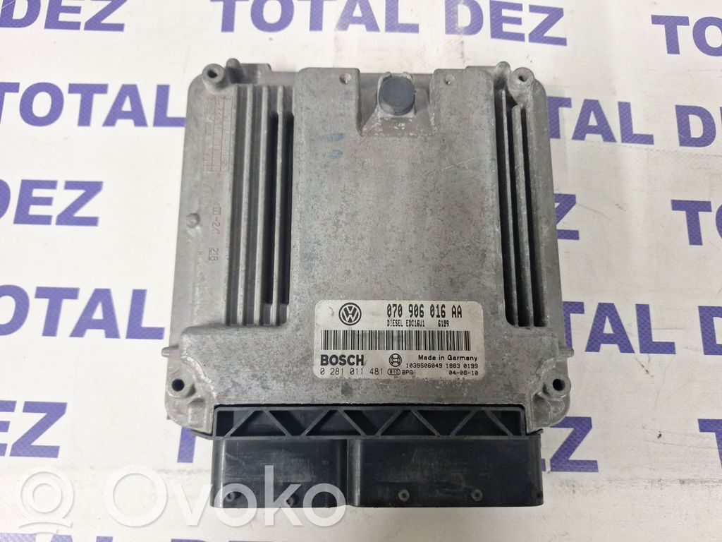 Engine control unit/module   070906016AA,0281011481,1039S06049