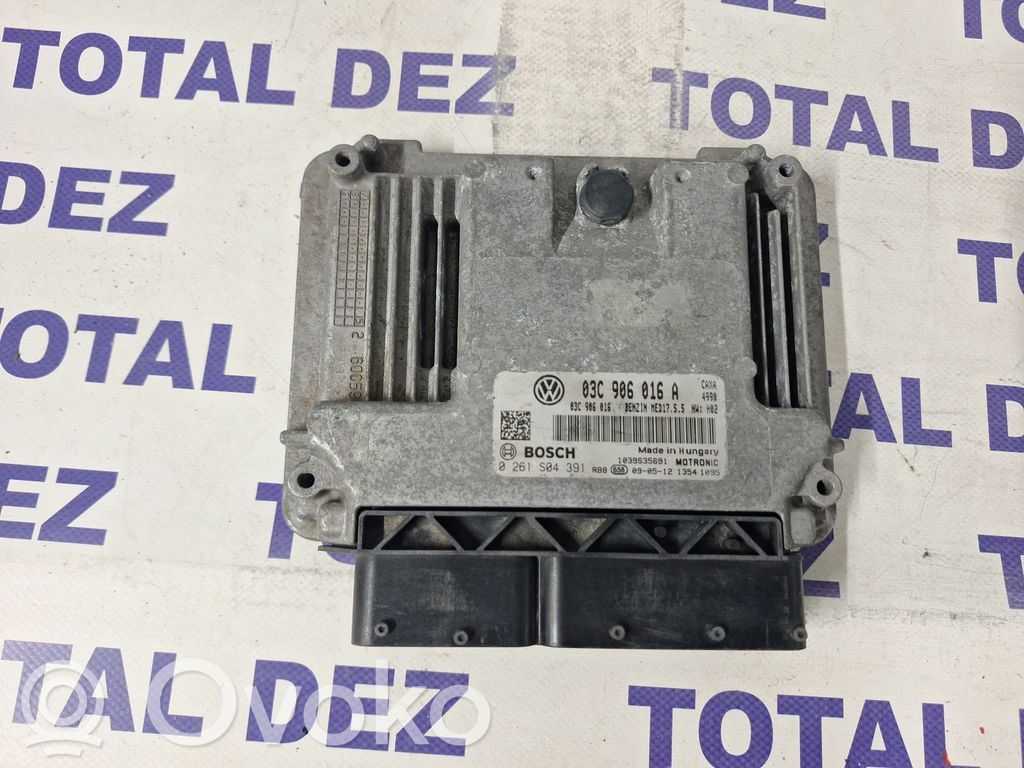 Engine control unit/module   03C906016,03C906016A,0261S04391