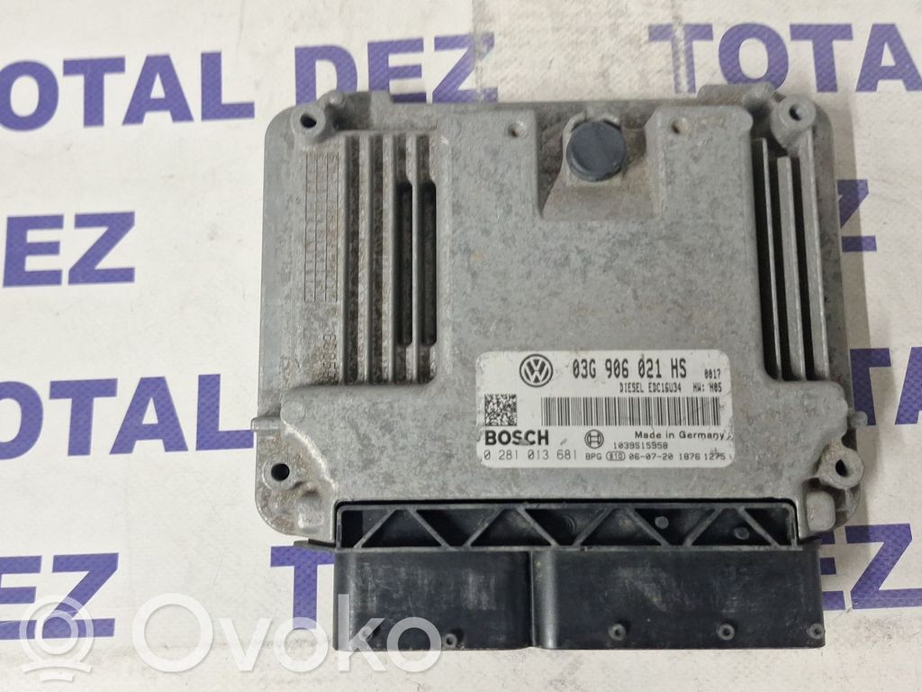 Engine control unit/module   03G906021HS,0281013681,1039S15958