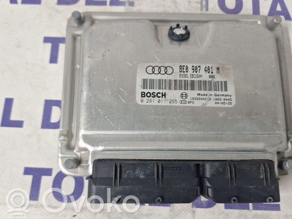 Engine control unit/module   8E0907401M,0281011255