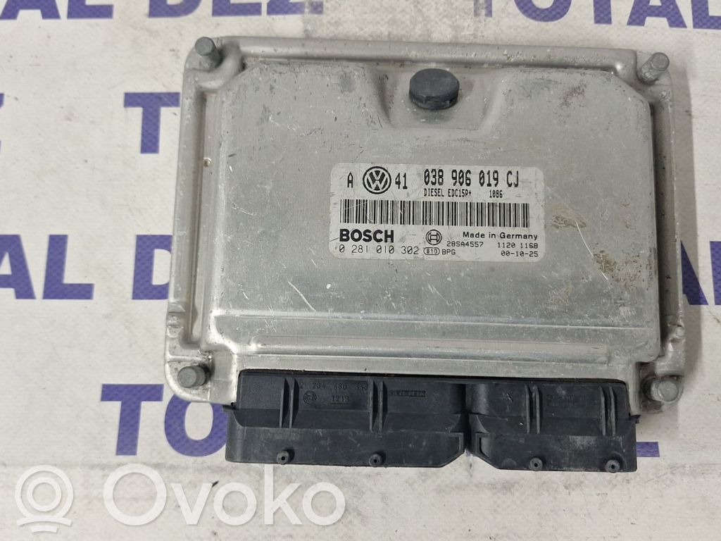 Engine control unit/module   038906019CJ,0281010302