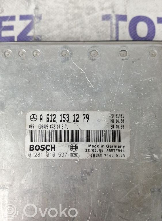 Engine control unit/module   A6121531279,0281010537,28RTE944
