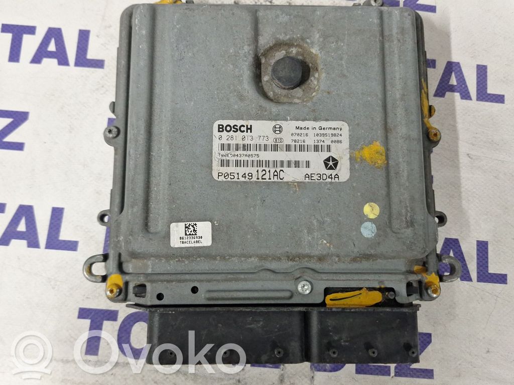 Engine control unit/module   0281013773,P05149121AC,1039S19824
