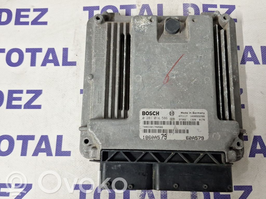 Engine control unit/module   0281014586,1860A579,1039S23766