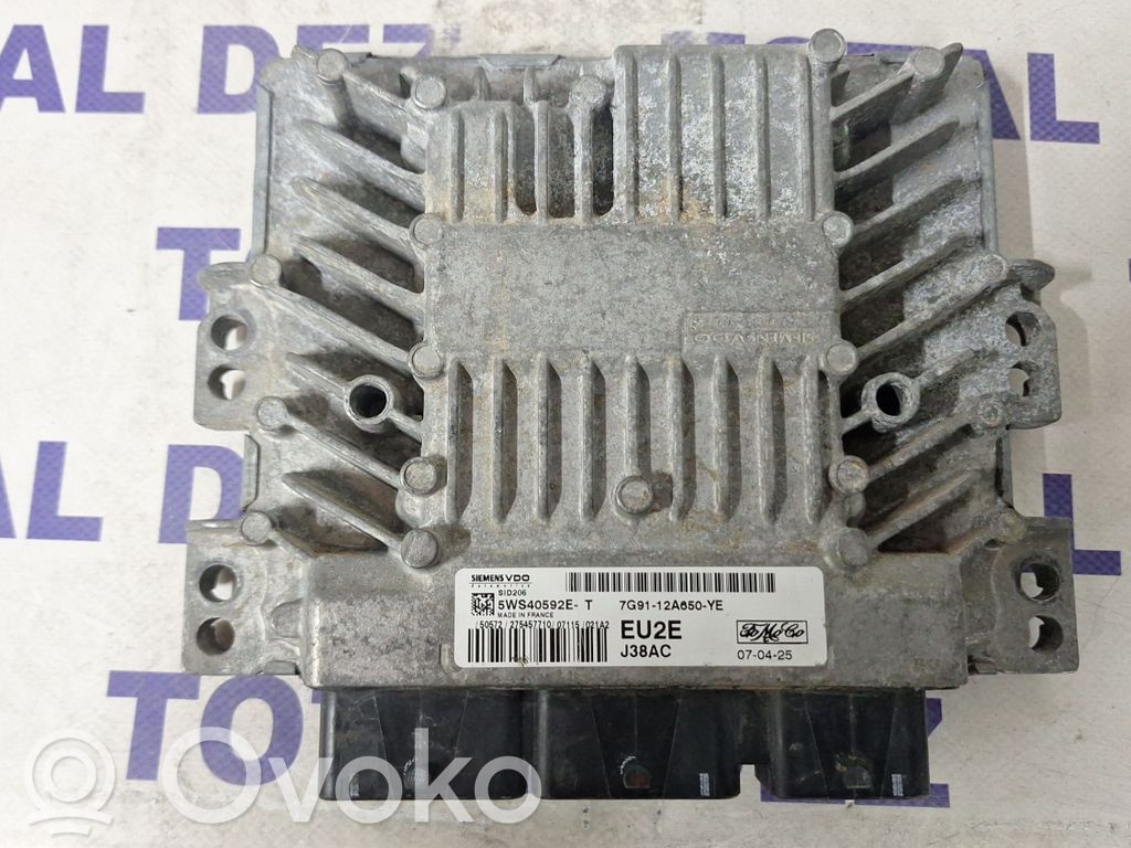 Engine control unit/module   7G9112A650YE,5WS40592E