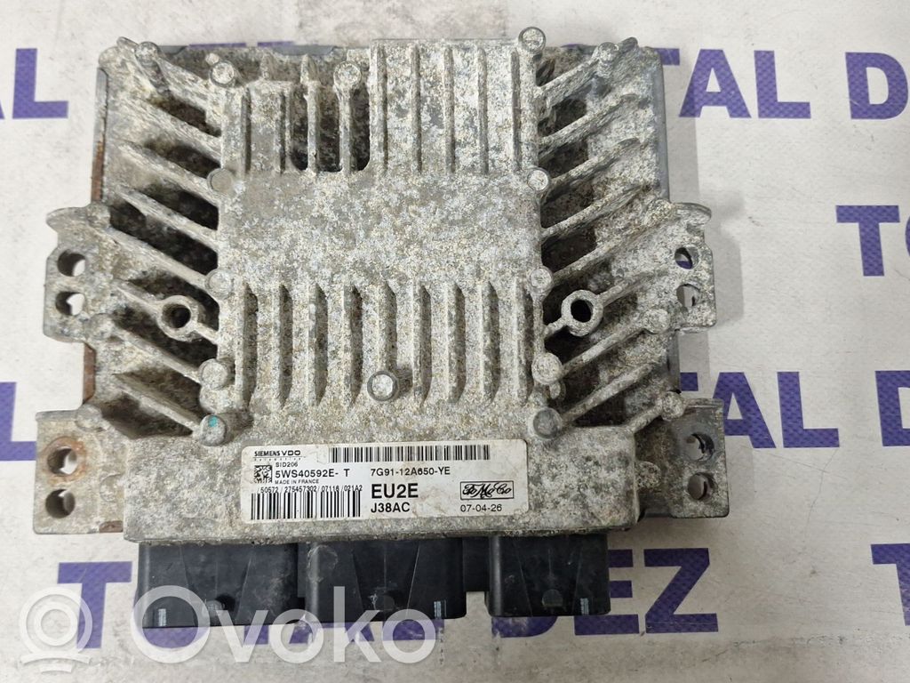 Engine control unit/module   7G9112A650YE,5WS40592ET
