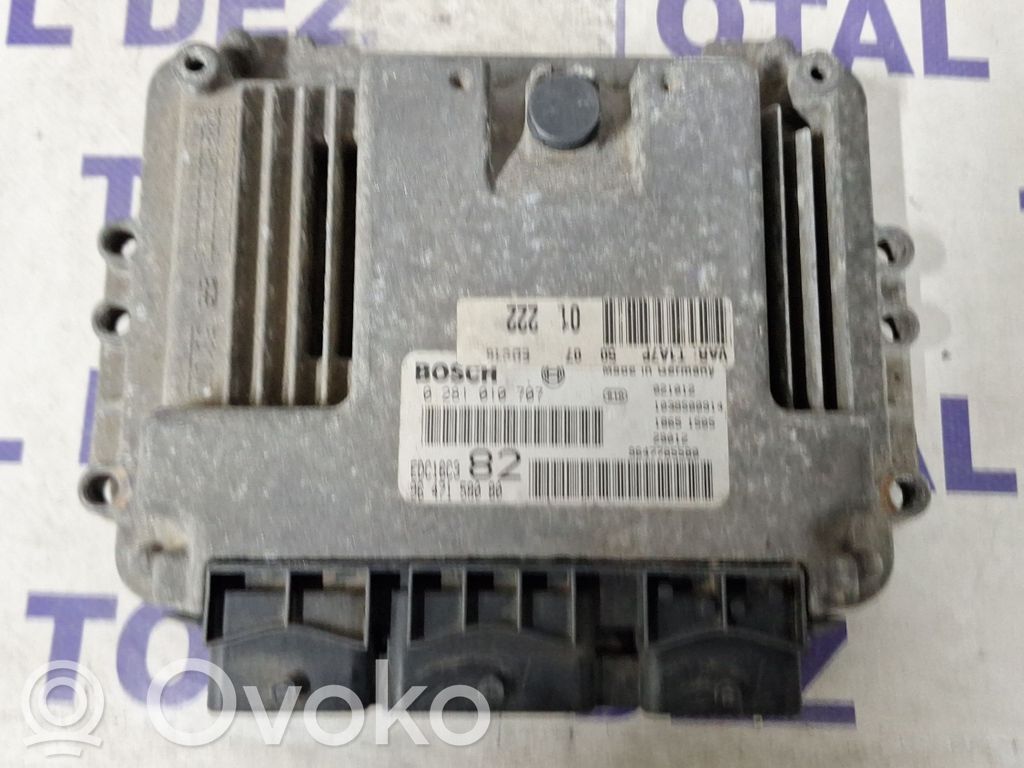 Engine control unit/module   0281010707,9647158080,9647785580