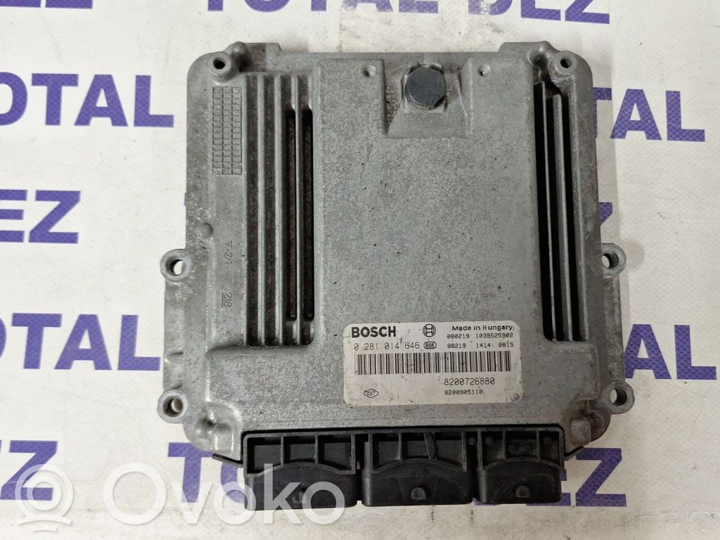 Engine control unit/module   8200726880,0281014646