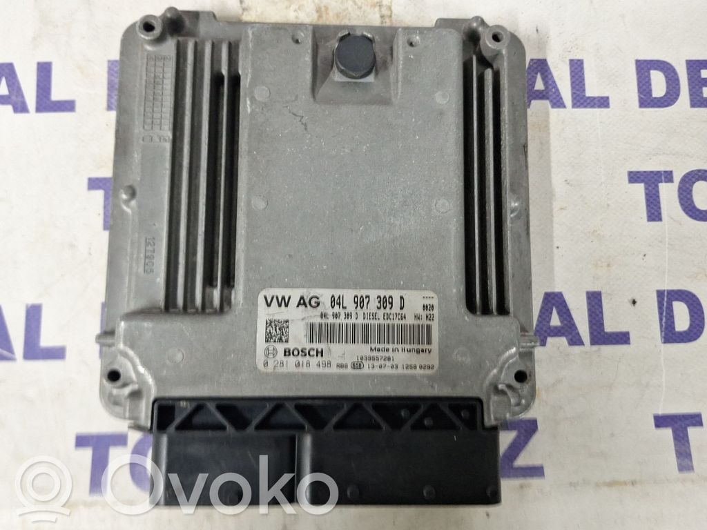 Engine control unit/module   04L907309D,0281018498