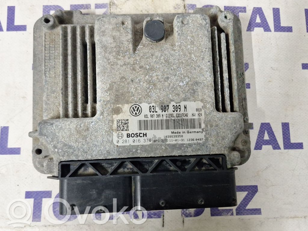 Engine control unit/module   03L907309N,0281016374