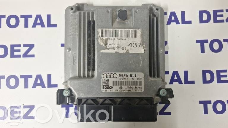 Unidad de control/módulo del motor   4F0907401B,0281012279,4F2910401H