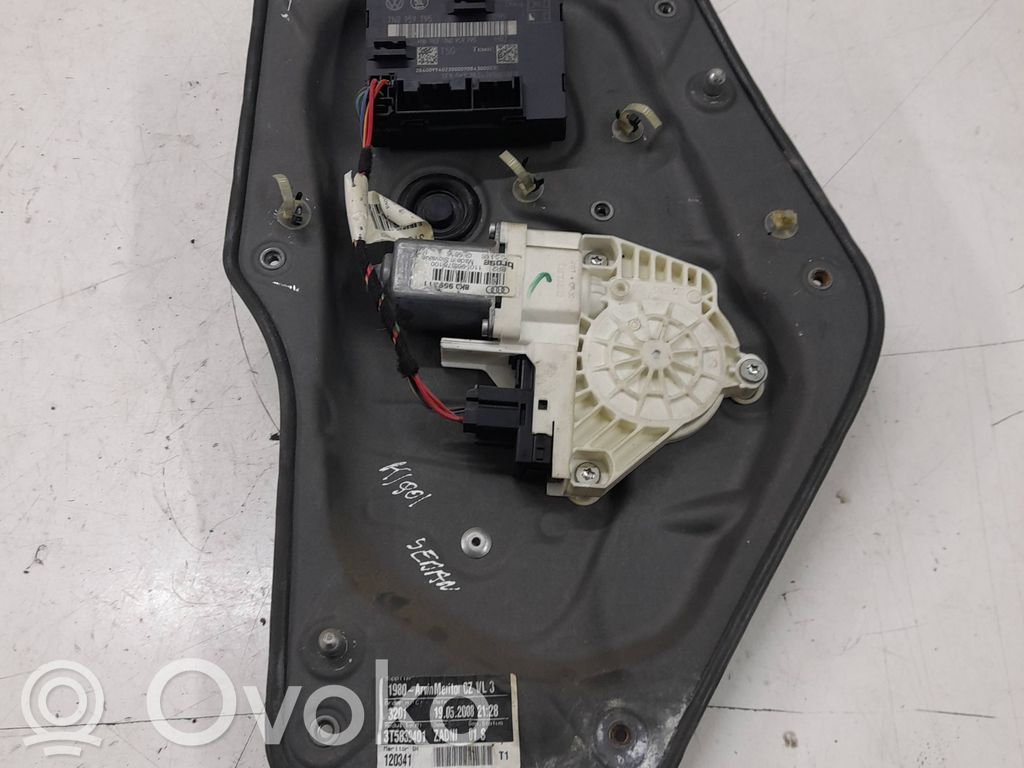 Skoda Superb B6 (3T) Mechanizm podnoszenia szyby tylnej bez silnika 