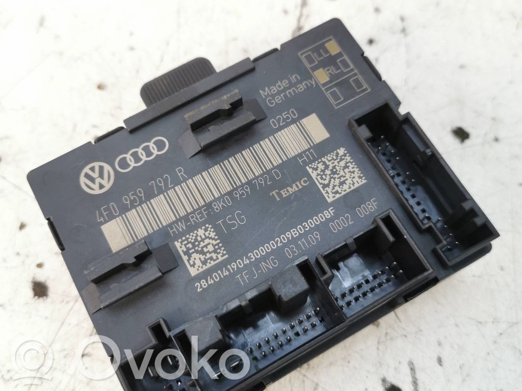Unité de commande module de porte   4F0959792R