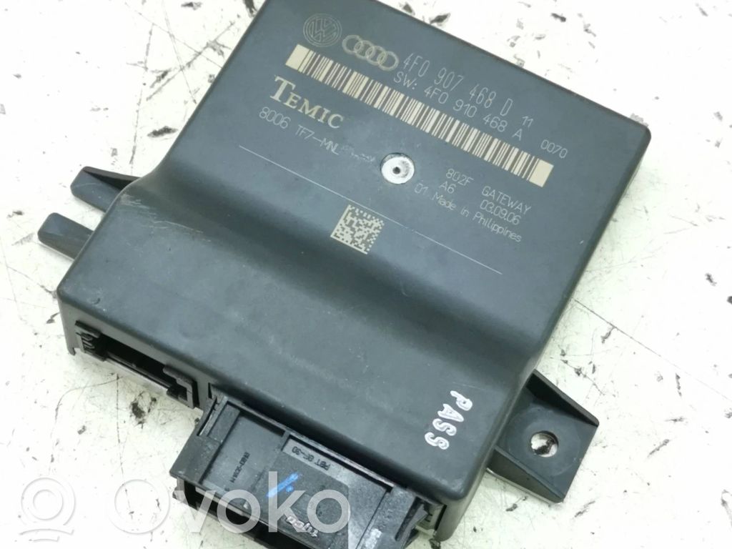 Audi A6 S6 C6 4F Gateway control module 