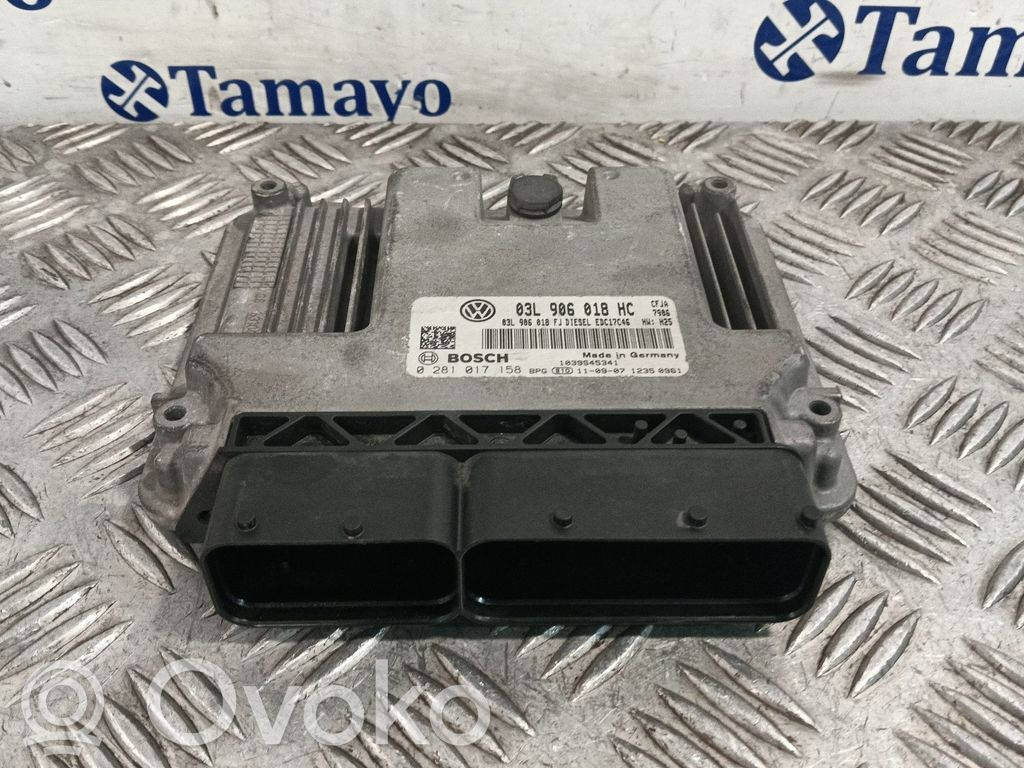 Engine control unit/module   03L906018HC,0281017158