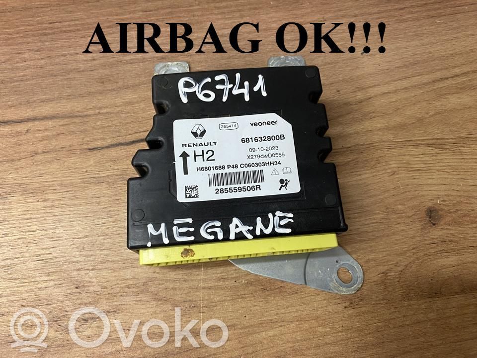 Renault Megane E-Tech Unidad de control/módulo del Airbag 