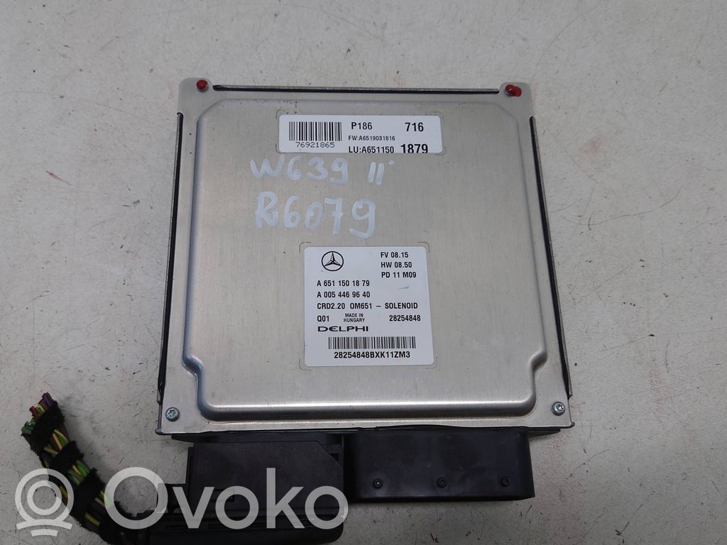 Mercedes-Benz Vito Viano W639 Sterownik / Moduł ECU 