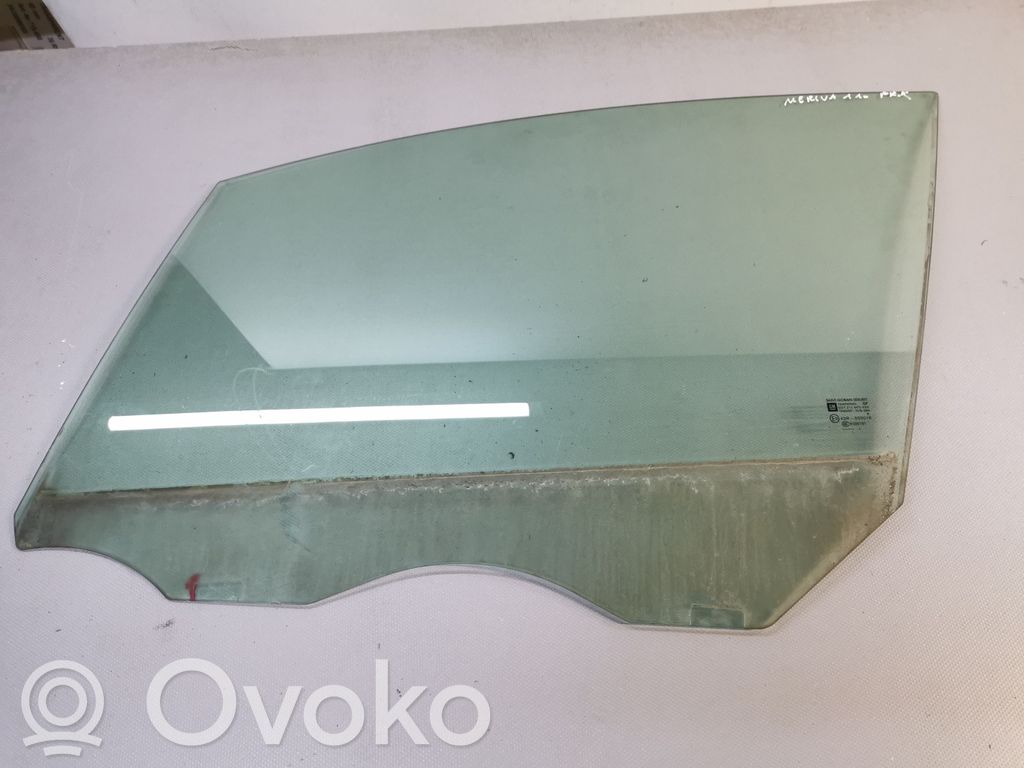 Opel Meriva B Front door window glass four-door 