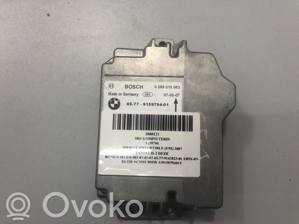 Module de contrôle airbag   9159794