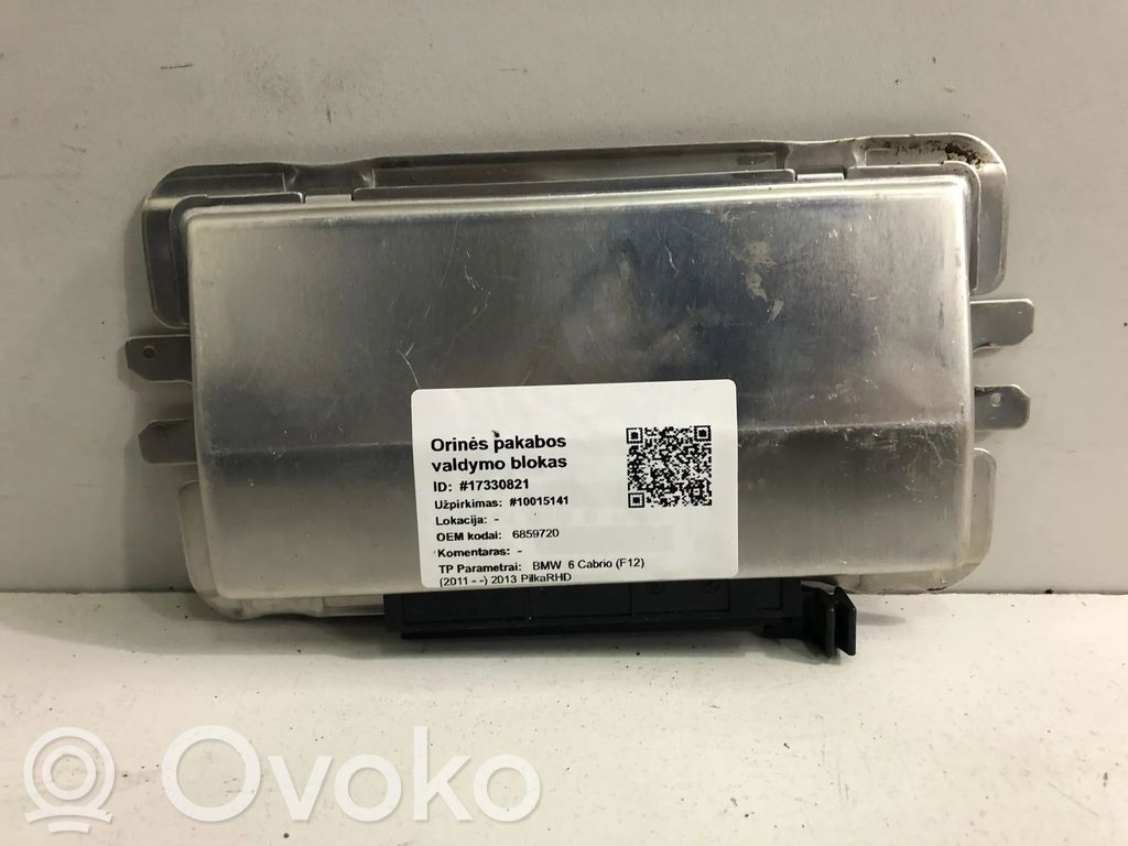 BMW 6 F12 F13 Sterownik / Moduł tylnego zawieszenia pneumatycznego 