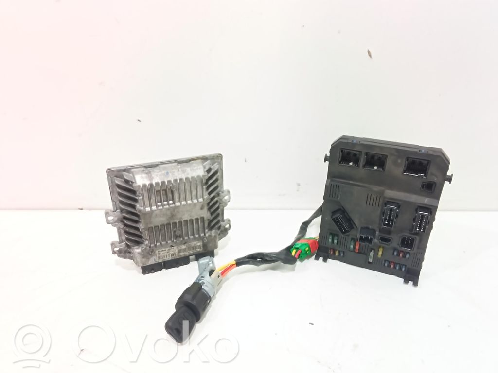 Citroen C2 Juego de cerradura y set ECU del motor 