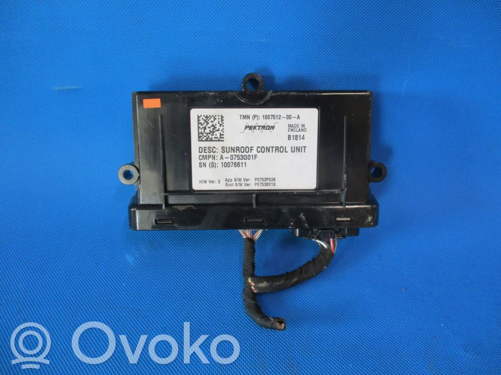 Tesla Model S Unité de commande / module de toit ouvrant 