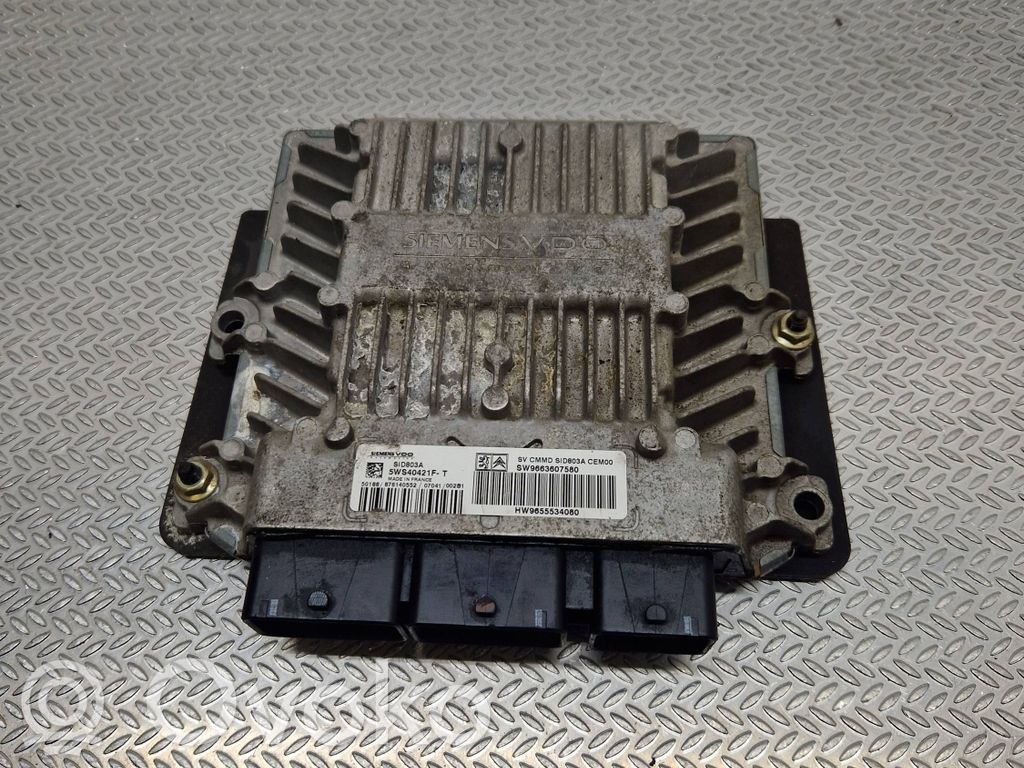 Engine control unit/module   9663607580,9655534080,5WS40421FT