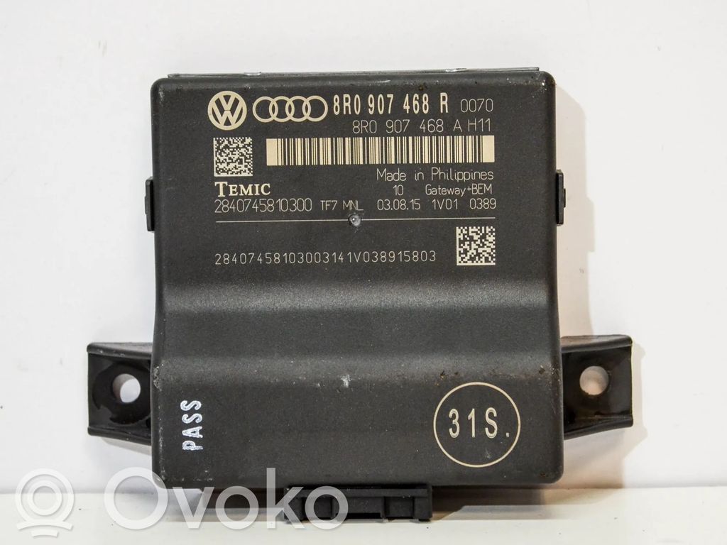 Audi A4 S4 B8 8K Módulo de control Gateway 