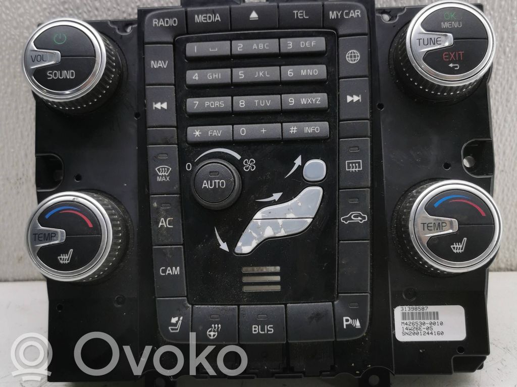 Climate control unit   31398587,M4265300010,SNE001244160