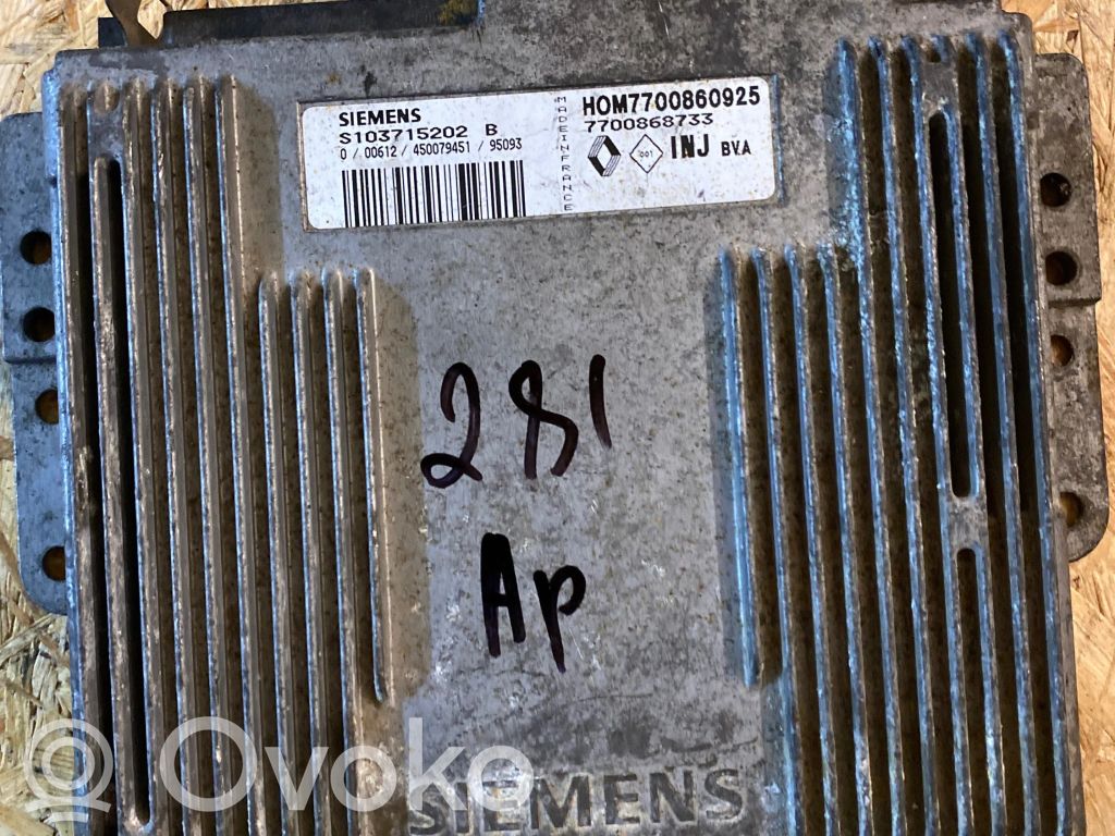 Renault Laguna I Engine control unit/module 