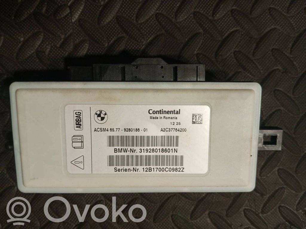 BMW 5 GT F07 Sterownik / Moduł Airbag 