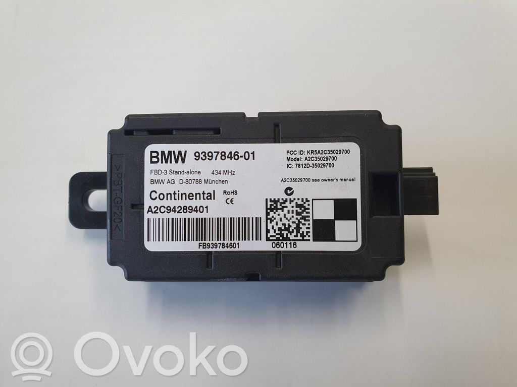 BMW 3 F30 F35 F31 Moduł / Sterownik anteny 